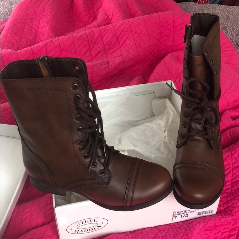 Steve Madden Brand New Combat Boots